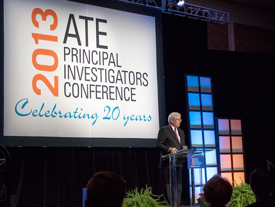 Hon. David Price at ATE 2013 PI Conference