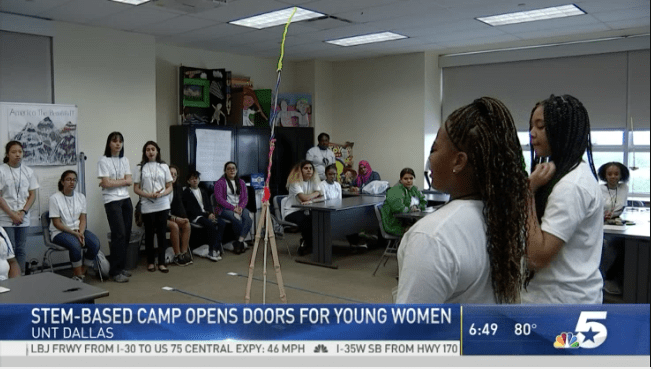 STEM Camp for Girls Held at UNT Dallas
