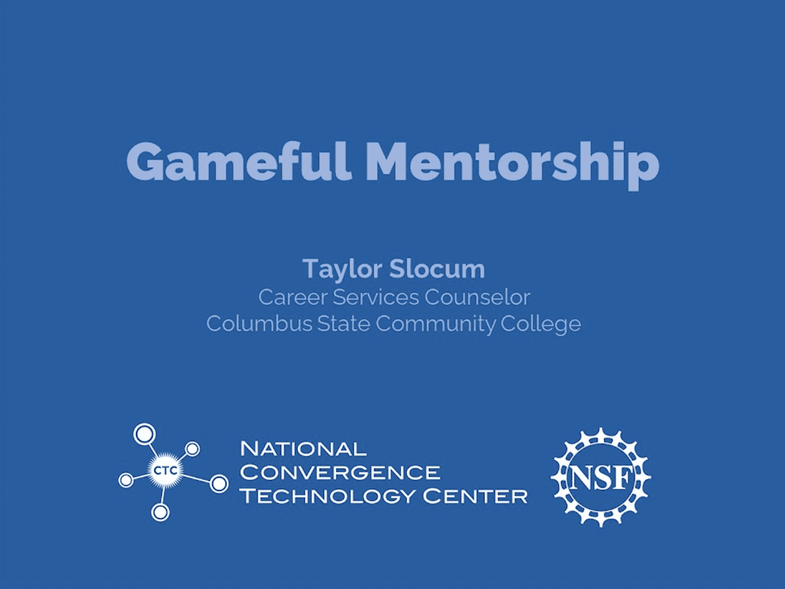 Friday s Featured Video Is Gameful Mentorship By Taylor Slocum Of