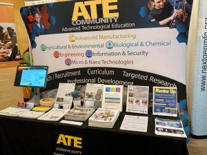 ATE program booth in the exhibit hall of the NCPN conference.